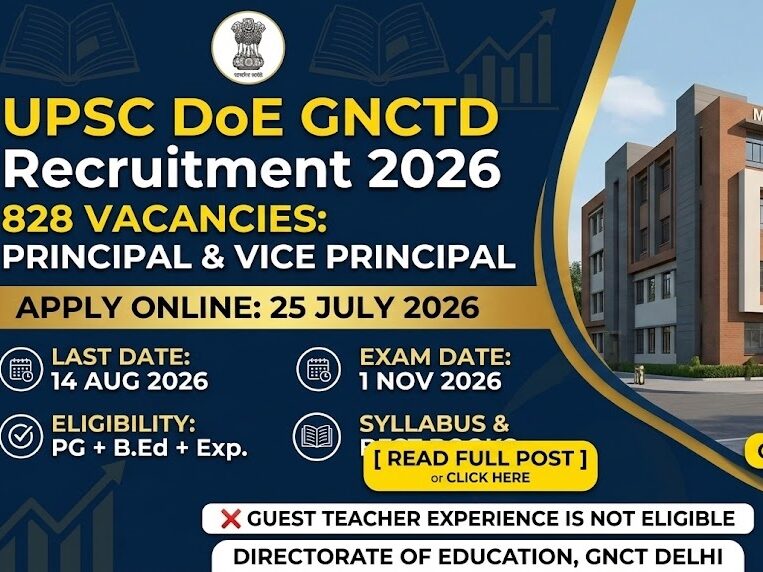 UPSC Principal, Vice Principal